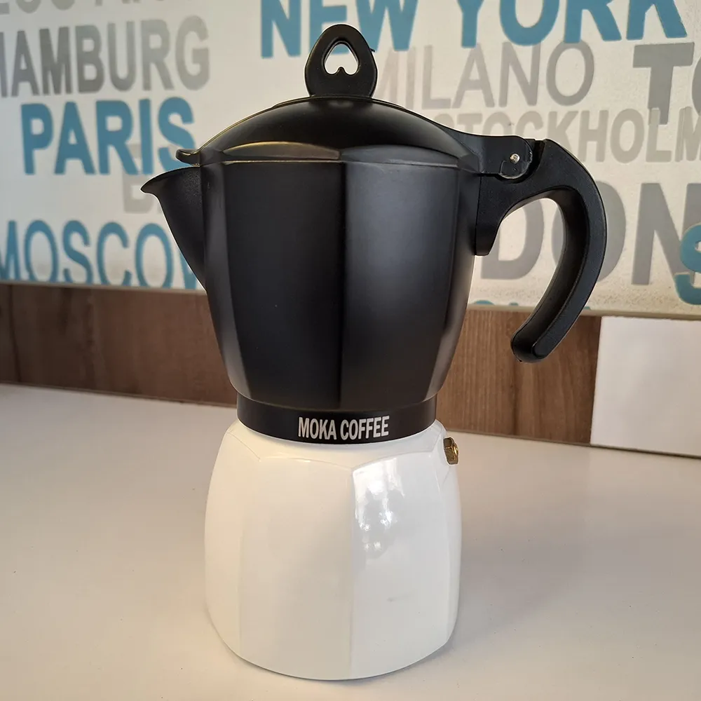 موکاپات 6 کاپ برند MOKA COFFEE - مشکی مات
